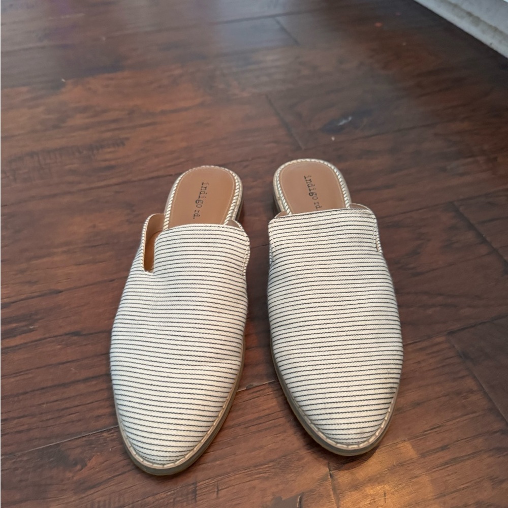 Women's Striped Slip-On Mules